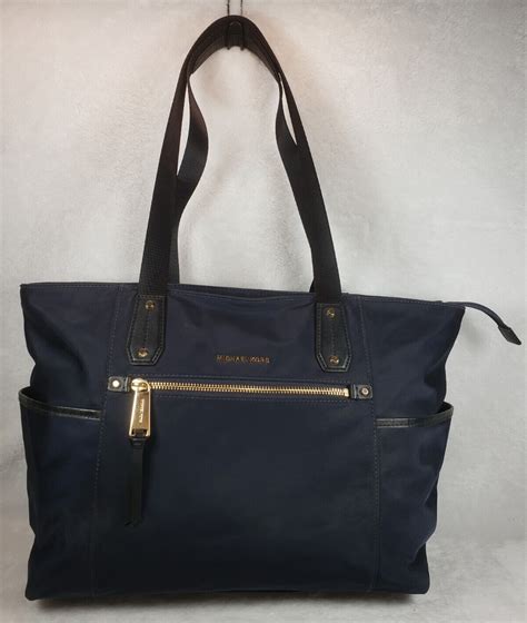 michael kors polly medium nylon top zip code admiral|Michael Kors Polly Medium Nylon Tote Bag.